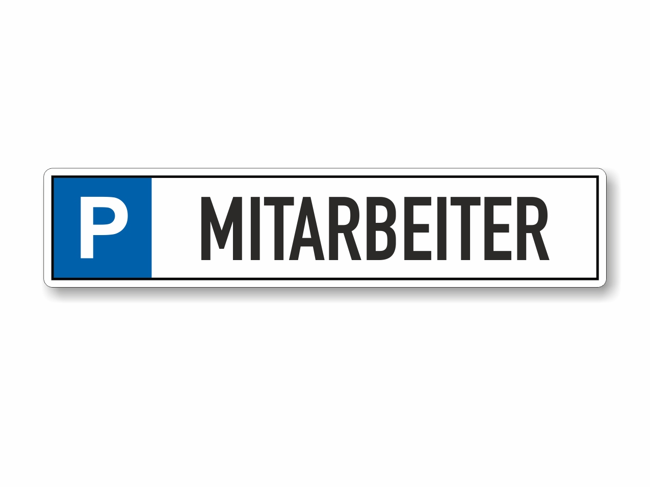 Parkplatzschild Mitarbeiter