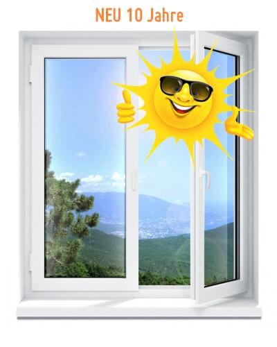 NEUTRAL KLAR nach Maß Sonnenschutzfolie Aussen