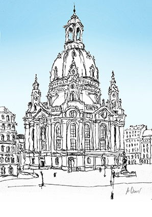 Frauenkirche Dresden Kunstdruck S134