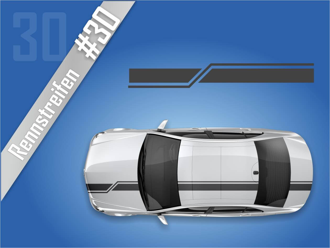 Autostreifen Rennstreifen Rallye Streifen #2130