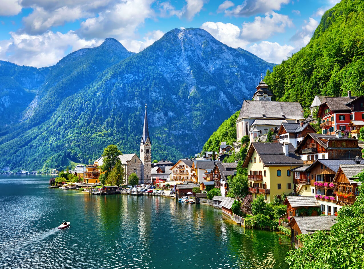 ALPEN Hallstattersee Wandbild 0119