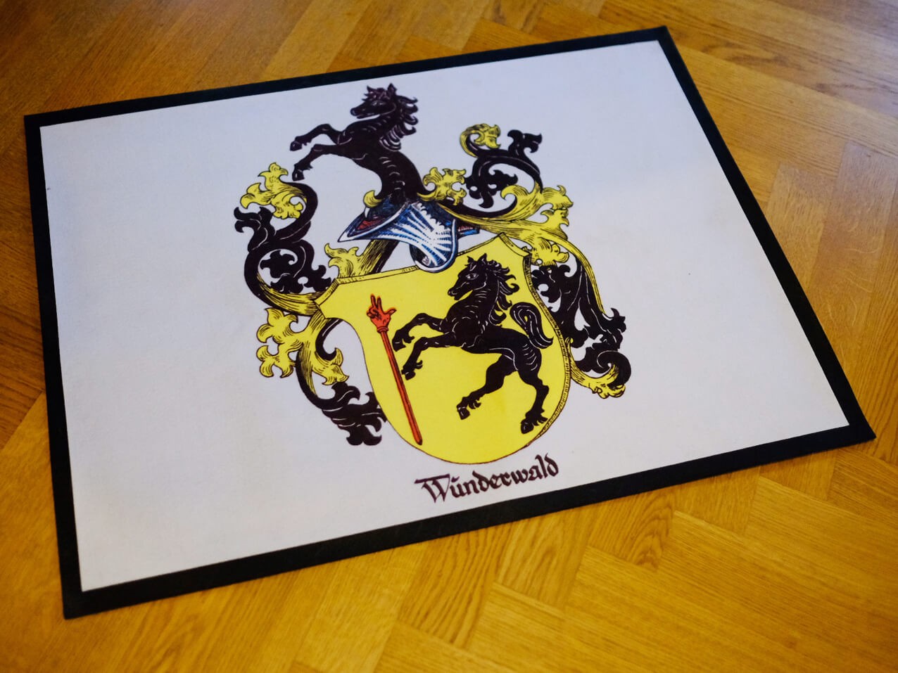 Fußmatten Druck FREIE Größen mit Rand