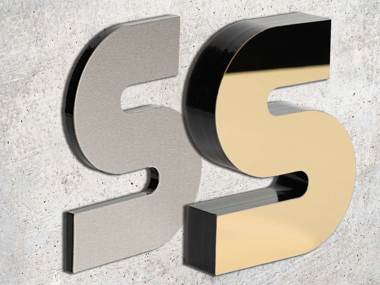 3d-Fraesbuchstaben-19-30mm-Acryl-mit-Edelstahl-verschieden-Farben-einzel-Buchstabe